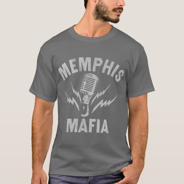 Elvis Memphis Mafia T Shirt (Framsida)