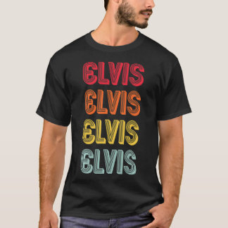 ElVIS Namn Personlig Funny Retro Vintage Birthd T Shirt