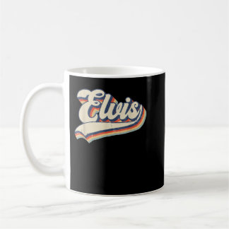 Elvis Namn Personlig Vintage Retro Gift Manar Wom Kaffemugg