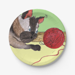 Elvis Papper plåt av rött garn