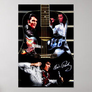Elvis Presley på utställningen London Poster
