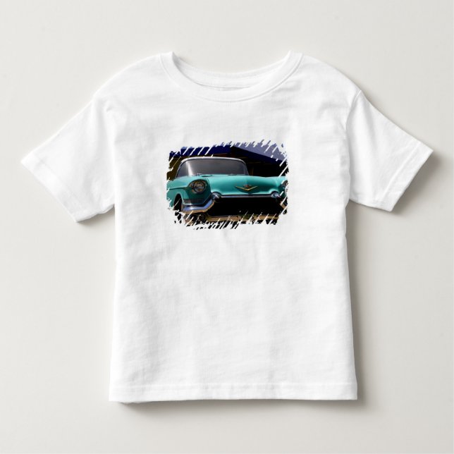 Elvis Presleys Grönt Cadillac Konvertibel i Tee Shirt (Framsida)