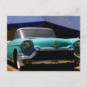 Elvis Presleys Grönt Cadillac Konvertibel i Vykort