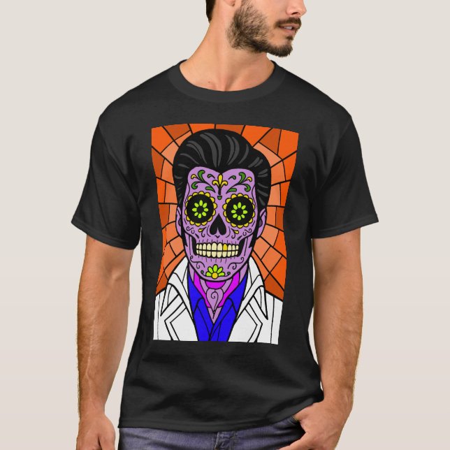 Elvis Stained Glass Tee (Framsida)