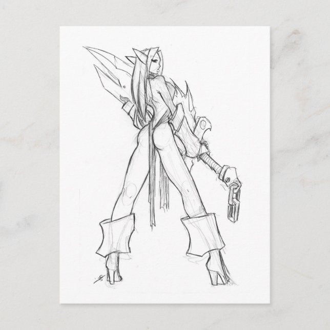 Elvish Blade Vykort (Framsida)