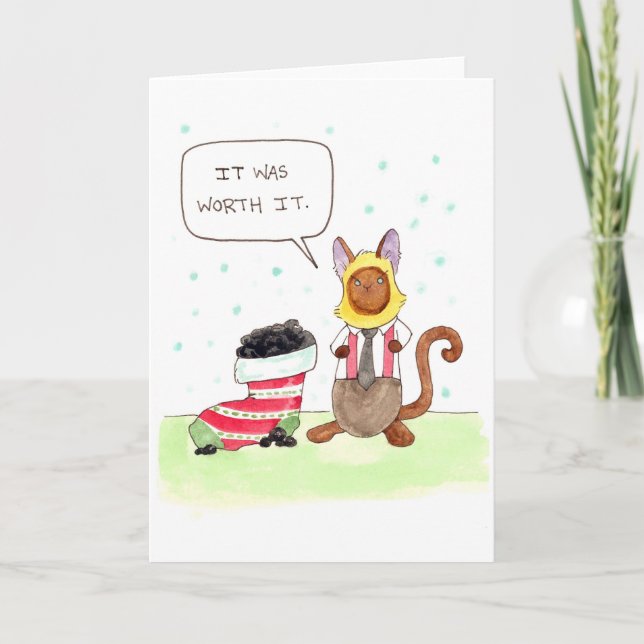 Elvis'Stocking Helgkort (Framsida)