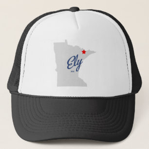 Ely Minnesota MN-skjorta Truckerkeps