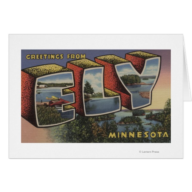 Ely, MinnesotaLarge Brev ScenesEly, MN Hälsningskort (Framsidan Horizontal)