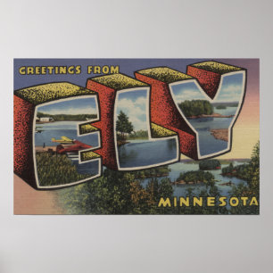 Ely, MinnesotaLarge Brev ScenesEly, MN Poster