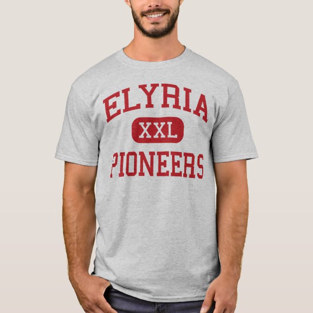 Elyria - banbrytarear - högstadium - Elyria Ohio Tee Shirt (Framsida)