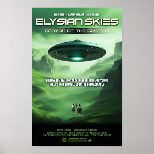 Elysian Himlar: Canyon the Cosmos Artistic Movie Poster (Framsidan)