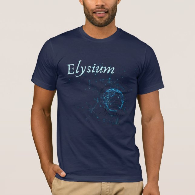 Elysium - en digital övriga värld t shirt (Framsida)