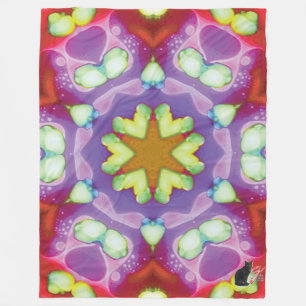 Elysium Kaleidoscope Fläskullblanka Fleecefilt