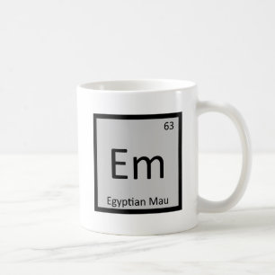 Em - Egyptisk Mau Katt Kemisk Periodiska Systemet Kaffemugg