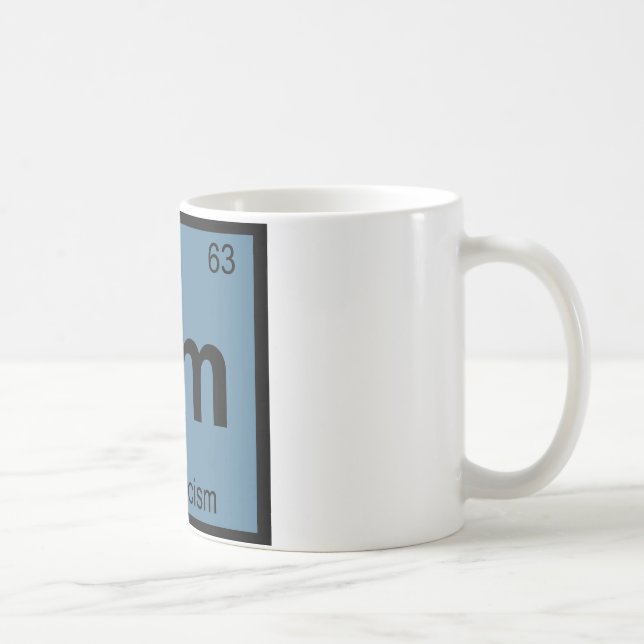 Em - Empirism Kemi Periodiska Systemet Symbol Kaffemugg (Höger)