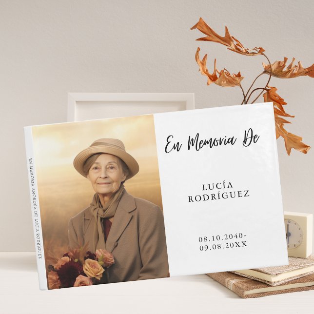 Em Memoria Spansk begravningsfotogäst Bok (Skapare uppladdad)