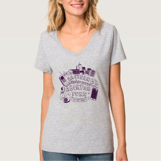 Ema-fondV-Nacke utslagsplats (kvinna att Tee Shirt