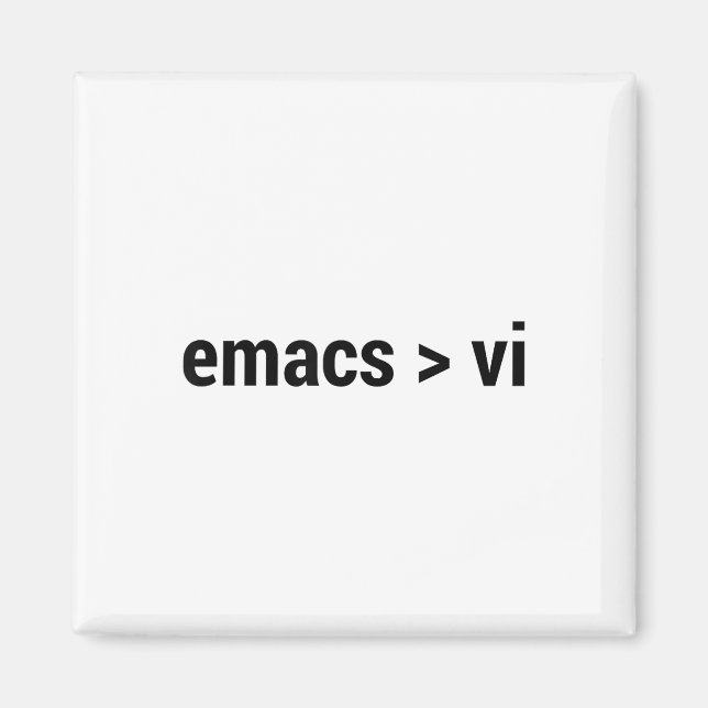 Emacs Underbarare än VI - Kodredigeraren Flame Kri Magnet (Framsidan)