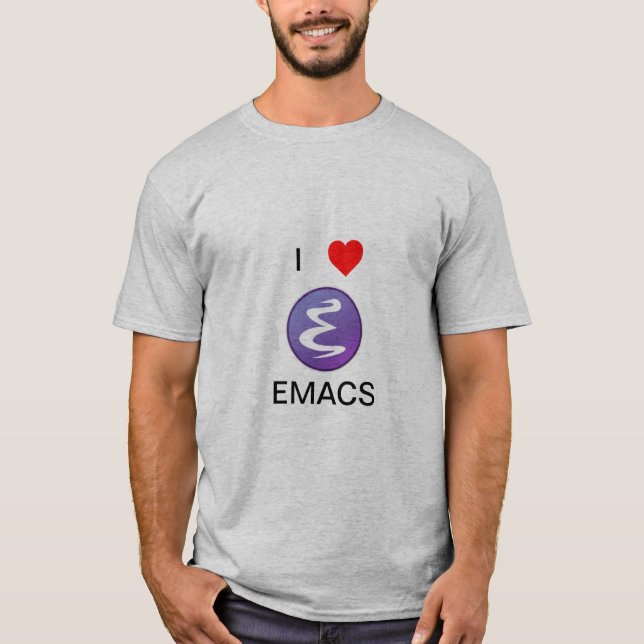 Emacs > vi t shirt (Framsida)
