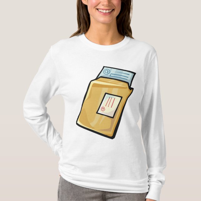 Email Envelope Digital Mail and Newsletter T Shirt (Framsida)