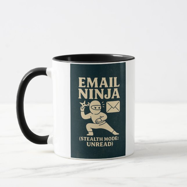 Email  Ninja Coffee Mug Mugg (Vänster)