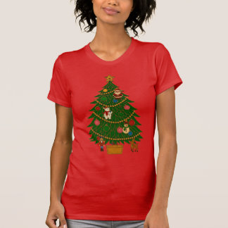 Emaljkonst Julgran Karaktärsfigurer Dekorationer T Shirt