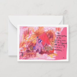 Emancipation Marx Raccoon Anteckningskort