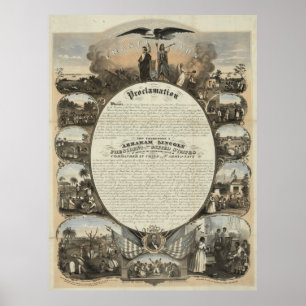 Emancipationkungörelse [1864] poster