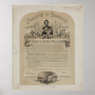 Emancipationkungörelse B B Russell & Co (1868) Poster
