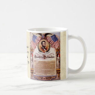 Emancipationkungörelsetributen till Lincoln Kaffemugg
