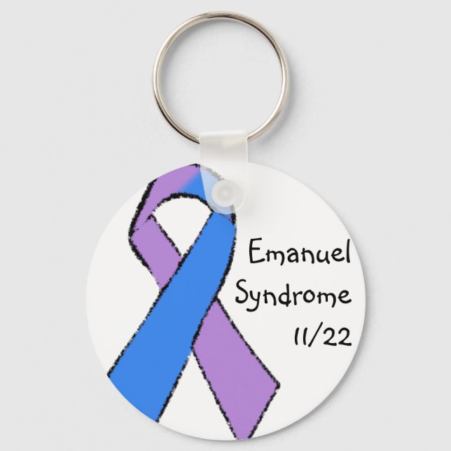 Emanuel Syndrome Awareness Nyckelring (Framsida)