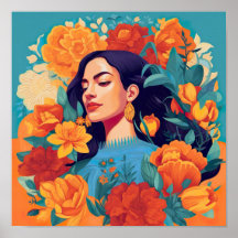 EMAS-amerikansk Woman-utskrift