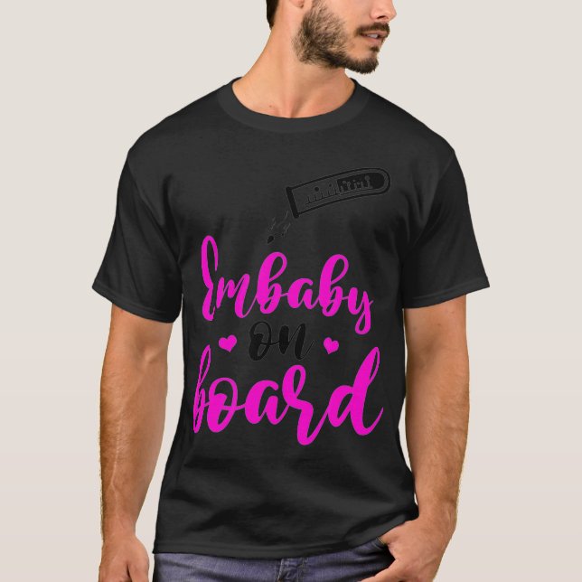 Embaby ombord på IVF överföringsdag Embryo  T Shirt (Framsida)