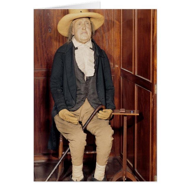 Embalmed förkroppsligar av Jeremy Bentham Hälsningskort (Framsidan)
