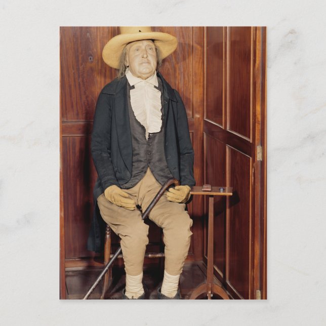 Embalmed förkroppsligar av Jeremy Bentham Vykort (Framsida)