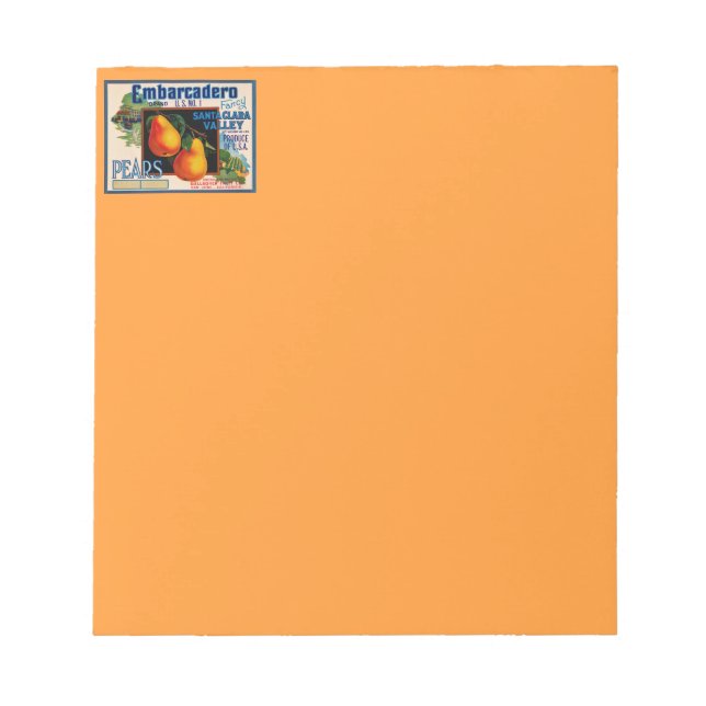 Embarcadero Finare Santa Clara Pears Anteckningsblock (Framsida)