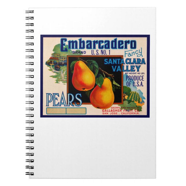 Embarcadero Pears Anteckningsbok (Framsidan)