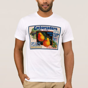 Embarcadero utsmyckade Santa Clara Pears T Shirt