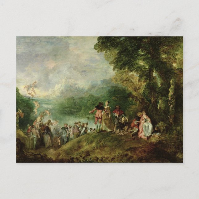 Embarkation for Cythera, 1717 Vykort (Framsida)