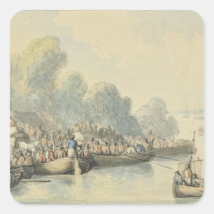 Embarkation i Southampton den 20 juni efter Lord Fyrkantigt Klistermärke