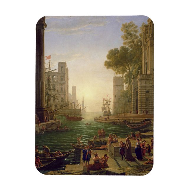 Embarkation of St. Paula Romana at Ostia, 1637-39 Magnet (Vertikal)
