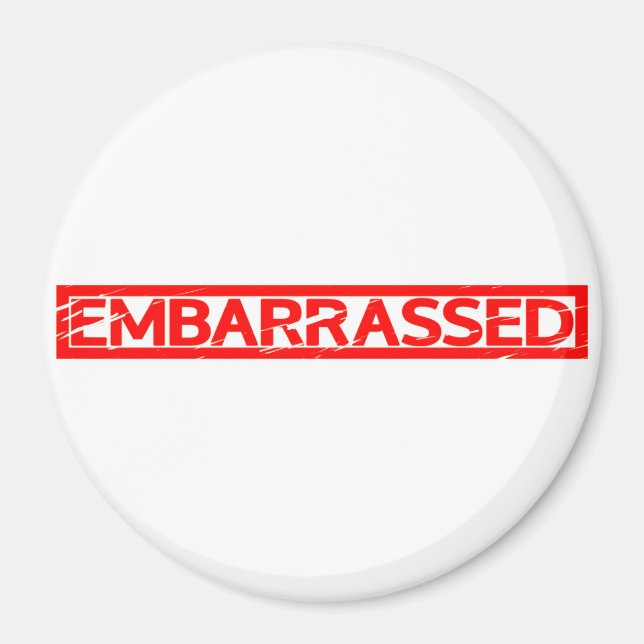 Embarrased Frimärke Magnet (Framsidan)