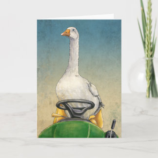 Embden Goose på traktorkort Kort