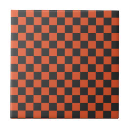 Ember and ash checkerboard pattern kakelplatta
