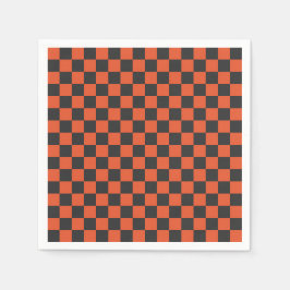 Ember and ash checkerboard pattern pappersservett