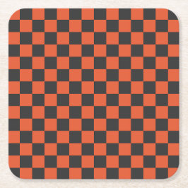 Ember and ash checkerboard pattern underlägg papper kvadrat