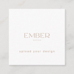 Ember Papier 2.5x2.5-Märkre överför din design Fyrkantigt Visitkort