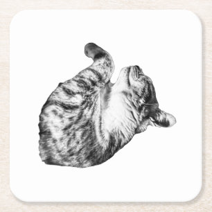 Ember-Step Purr Underlägg Papper Kvadrat