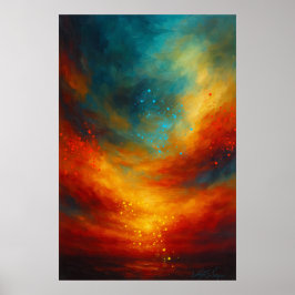 Emberwake Horisont Abstrakt Poster