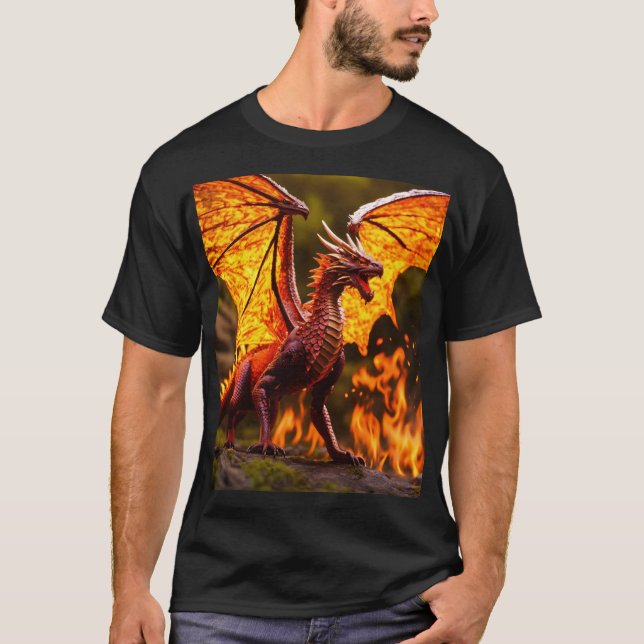 Emberwing Dragon T Shirt (Framsida)